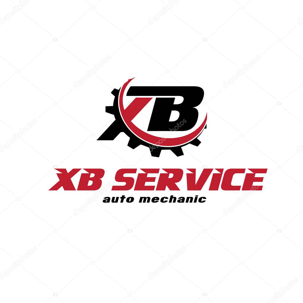 X b service protection logo designs