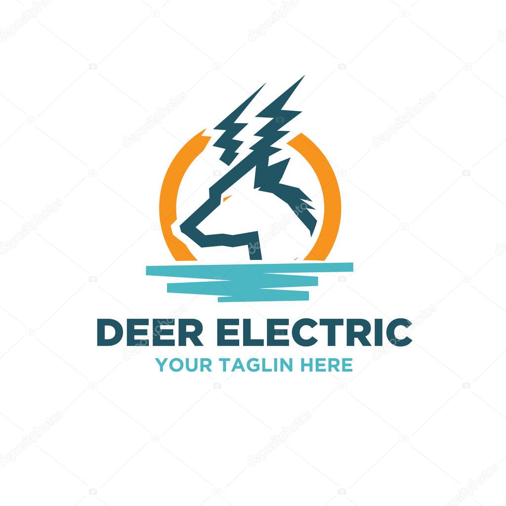 Energy sources electric logo designs