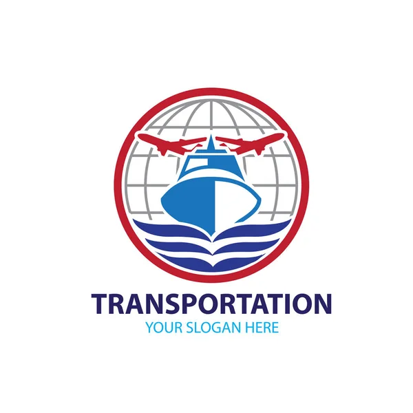 Дизайн логотипу подорожей та транспортування — стоковий вектор