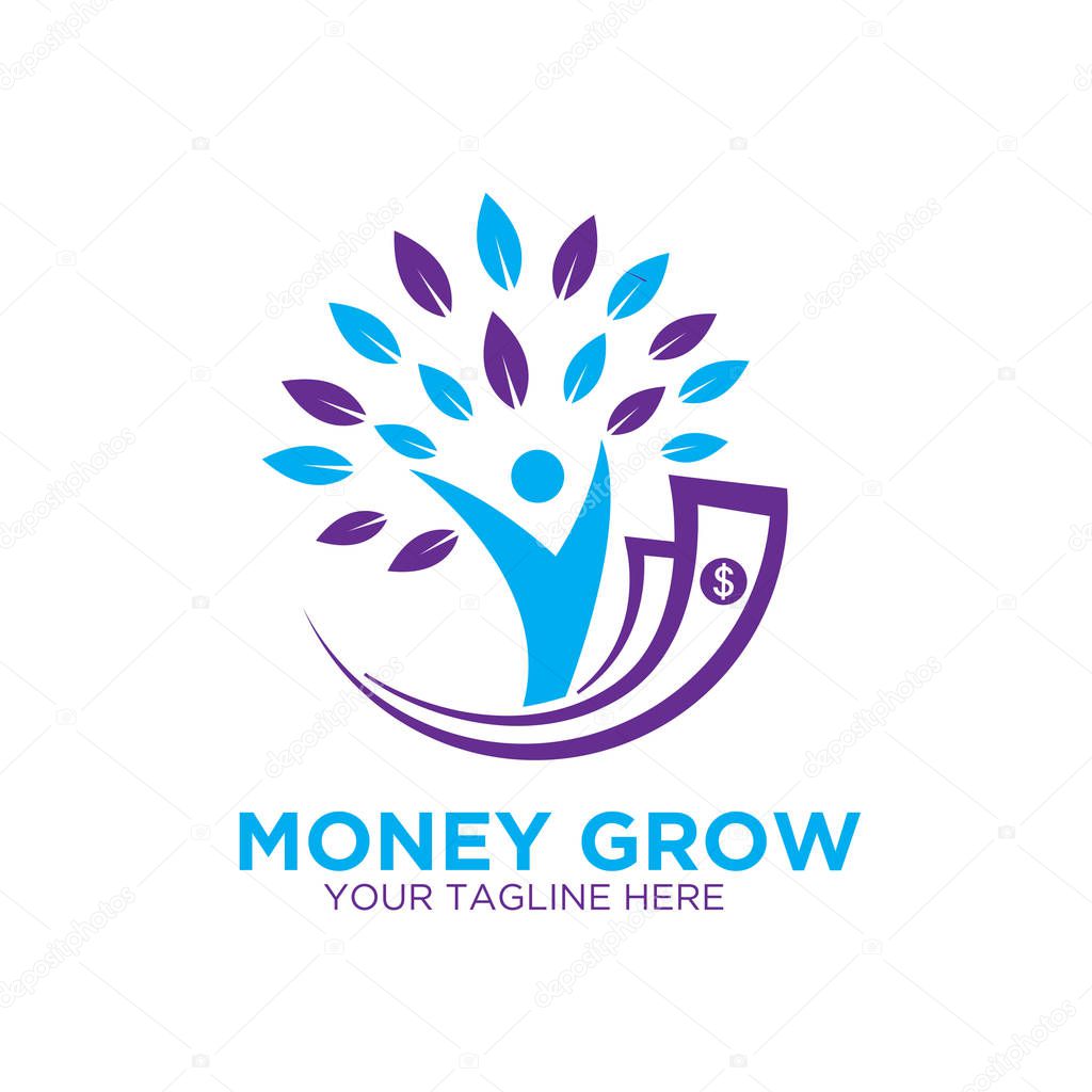 Business grow success logo designs