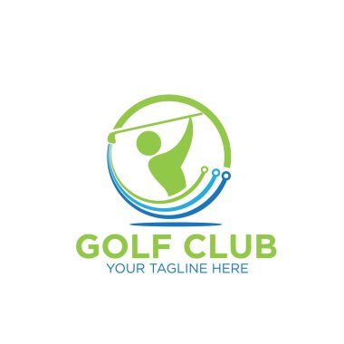golf kulübü logo tasarımları simgesi