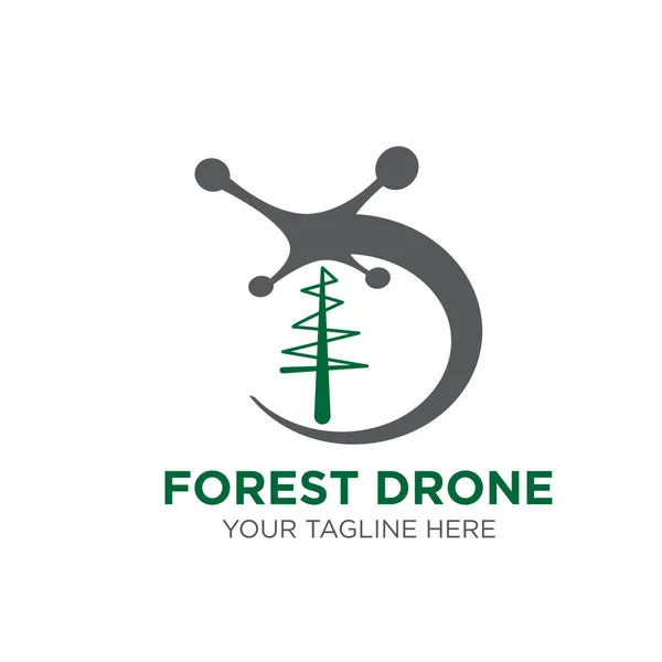 Δάσος κηφήνας λογότυπο σχέδιο εικονίδιο — Διανυσματικό Αρχείο
