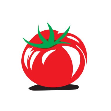 Taze domates sebzeleri logo simgeleri dizayn eder