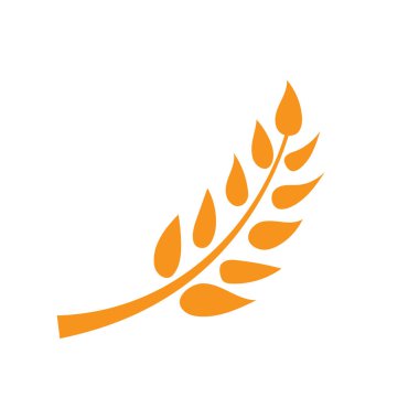 Buğday ve pirinç simgesi logosu tasarımları