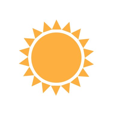 Güneş logosu modern basit tasarımlar yapıyor