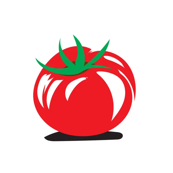 Tomate fresco verduras logotipo diseños iconos — Vector de stock
