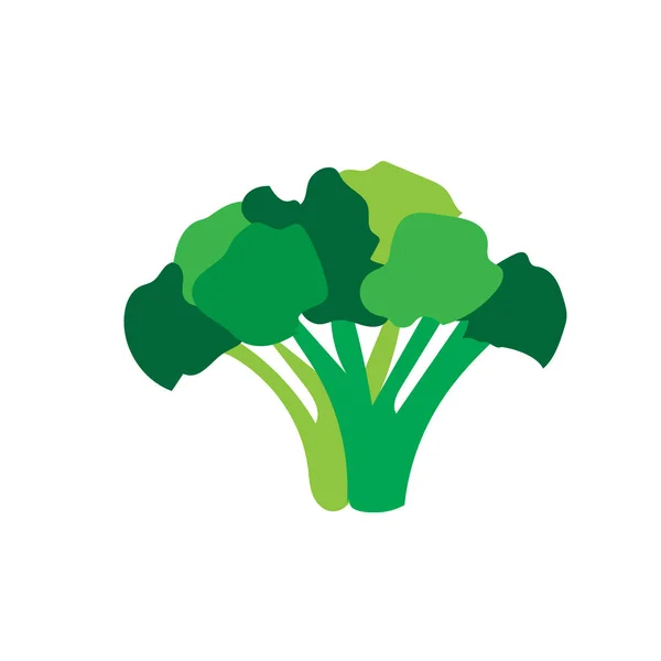 Verduras verdes frescas logo diseños iconos — Vector de stock