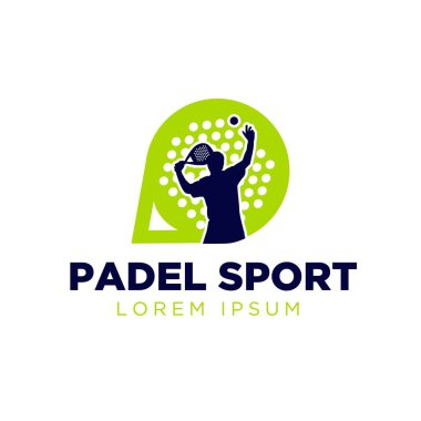 Padel spor logosu basit modern tasarımlar tasarlıyor