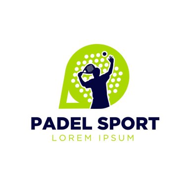 padel sport logo designs simple modern clipart