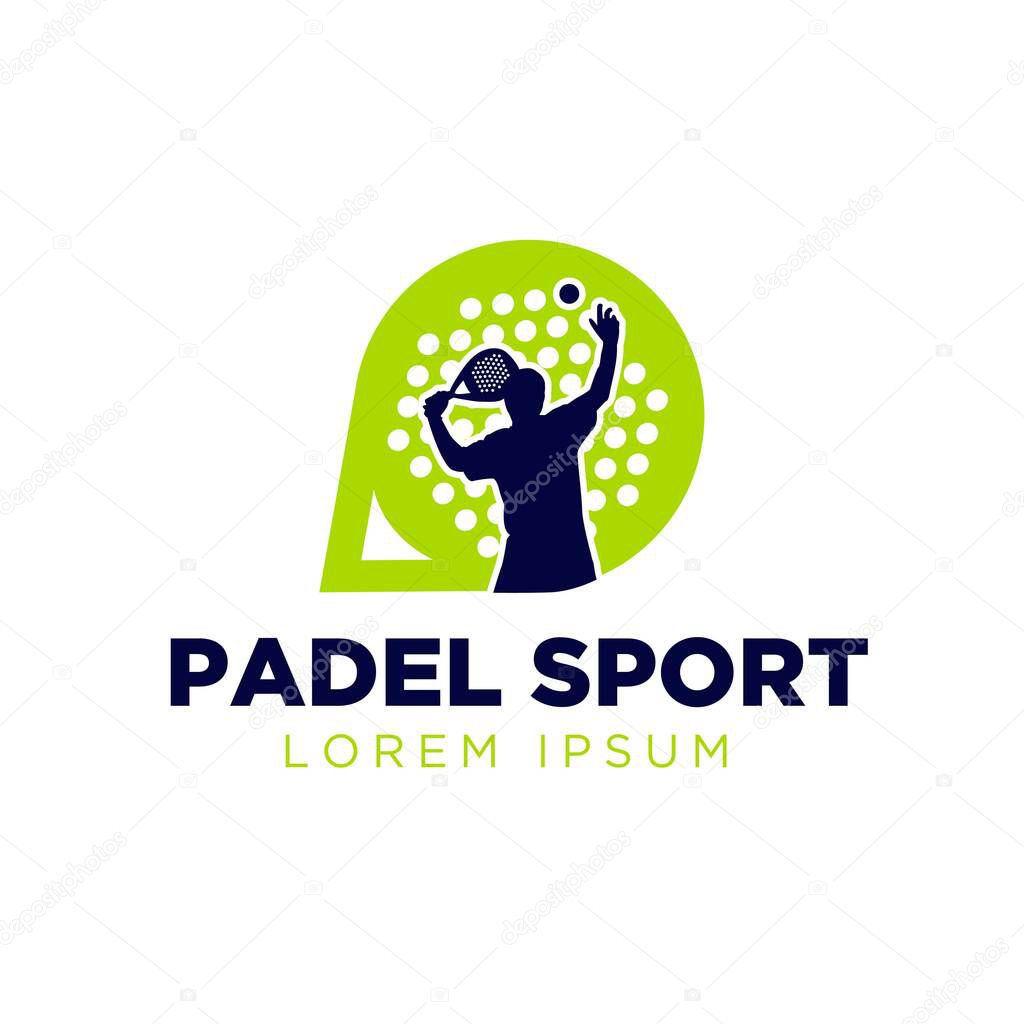 Padel sport logo designs simple modern
