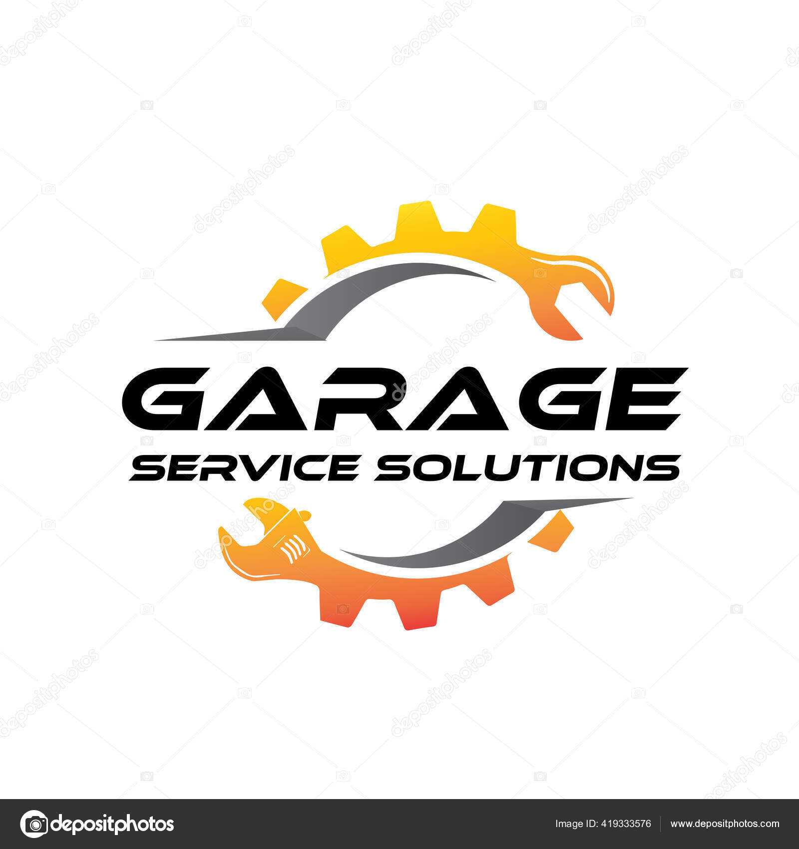 Conception Logo Solution Garage Service Pour Automobile Vecteur par  ©onenine19 419333576