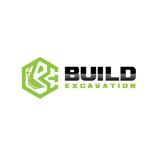 Costruire Disegni Logo Appaltatore Servizio Costruzione — Vettoriale Stock
