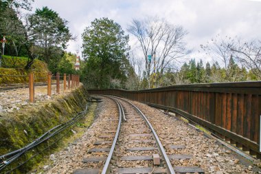 Taichung, Tayvan - 24 Aralık 2016: Taichung İstasyonu, bir tren istasyonu alişan Tayvan demiryolu güneşli bir günde