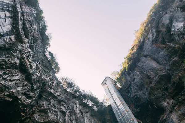 Chongqing Cina Tre Ponti Naturali Wulong Antico Ponte Naturale Scenic — Foto Stock