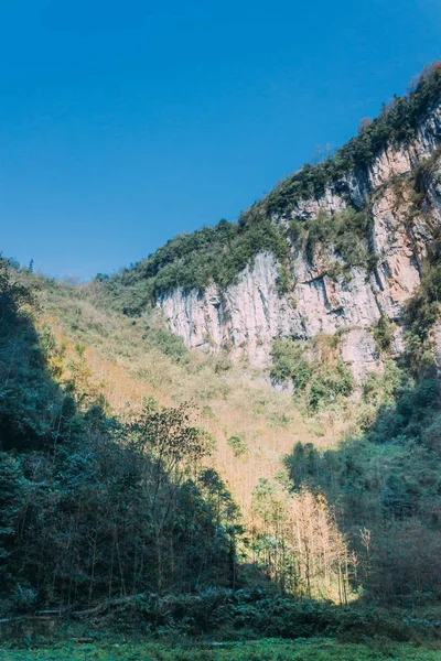 Chongqing Çin, üç doğal köprü, Wulong antik doğal köprü manzara alan, Wulong Milli Parkı, Çin'deki ünlü Vadisi
