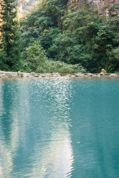 Chongqing Cina Tre Ponti Naturali Wulong Antico Ponte Naturale Scenic — Foto Stock