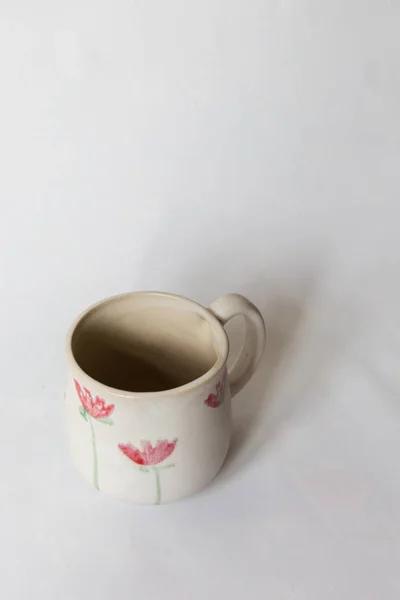 a cup with pattern on white background background cup with pattern on white background background