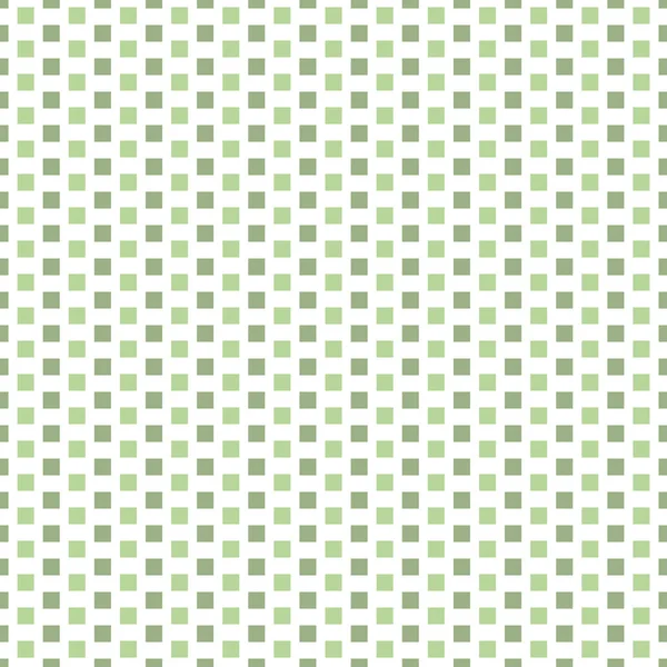 Frescas filas verticales de cuadrados de color verde claro y oscuro en el diseño de repetición de ladrillo. Patrón de vector geométrico sin costuras sobre fondo blanco. Ideal para el bienestar, productos cosméticos, baño, papelería de embalaje — Vector de stock