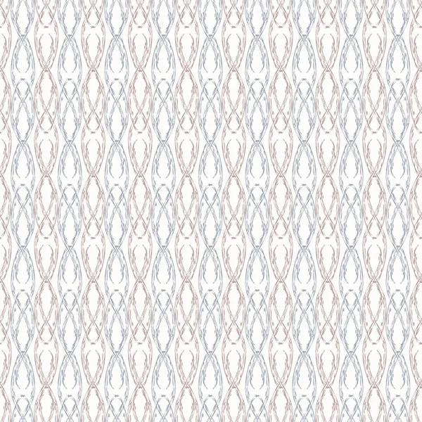 파스텔 보라색과 파란색의 세련된 빈티지 스타일의 장식 디자인. 흰색 배경에 원활한 벡터 패턴. 웰빙, 화장품 포장, 웹, 벽지, 문구류, 초대장에 적합 — 스톡 벡터