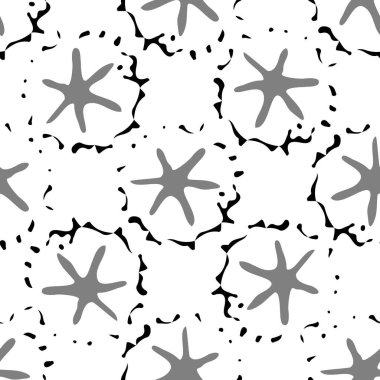 Kavramsal uydu krateri ve yıldızlar vektörsüz desen arkaplanı. Saf bir el, siyah ve beyaz arkaplana göksel asteroitler çizmiş. Uzaydaki astronomik nesnelerin her yerinde doku var