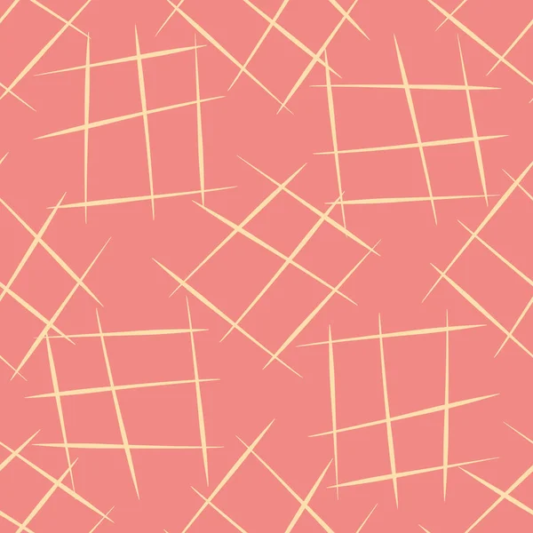 Векторный ручной рисунок диагональные каракули отдельных гранж сетки прямоугольники.. Бесшовный фон шаблона с абстрактным ручной перекрещивания мотивов. Фон с брошенными элементами штриха для упаковки — стоковый вектор