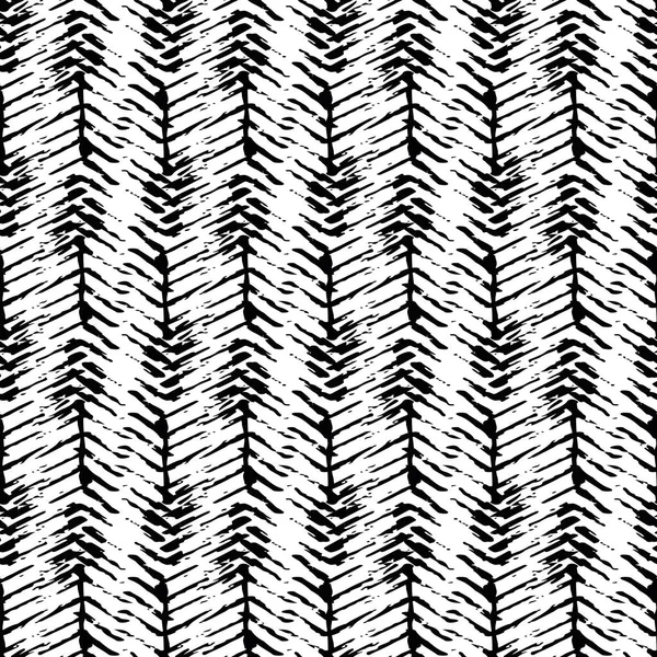 Vector espinha de peixe tecer efeito fundo padrão sem costura. Hessian fibra textura tecido estilo preto e branco pano de fundo. Tecido de linho projeto de repetição de pano. Material de textura moderna por toda a impressão. — Vetor de Stock
