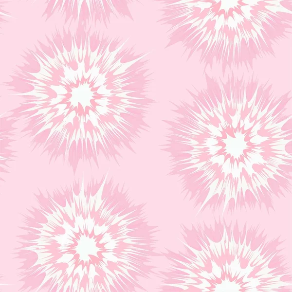 Tie Dye Look Vector Seamless Repeating Pattern Soft Pink Tones — Stock Vector