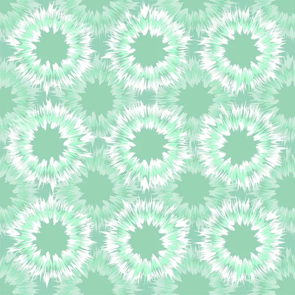 Tie Dye Look Vector Naadloze Herhalend Patroon Tonen Van Mint — Stockvector