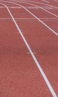 Pist işareti bir atletizm yolda