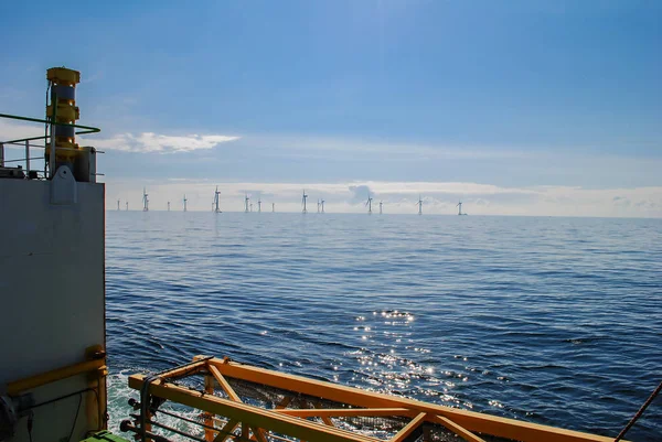 Wind Park Offshore Energy Construction — Stock Photo, Image