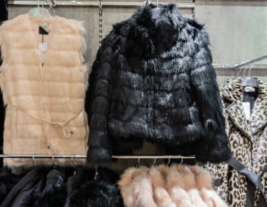Faux kürk ceket moda kış sezonu için
