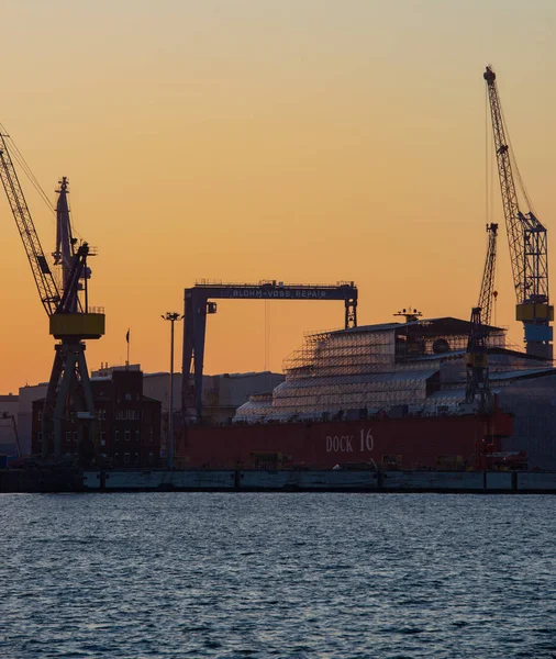 Etapa Aterrizaje Puerto Hamburgo Hamburgo Puerto — Foto de Stock