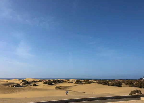 Sanddynerna Förlägga Maspalomas Gran Canaria — Stockfoto