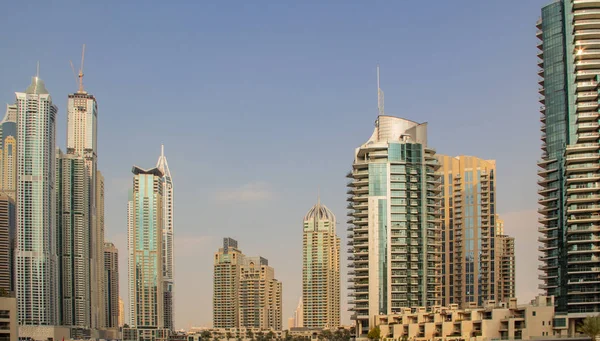 Die Skyline Von Dubai Tag — Stockfoto
