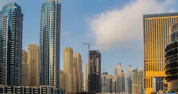 Die Skyline Von Dubai Tag — Stockfoto