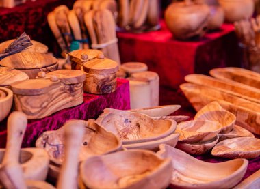 Ahşap mutfak aksesuar Dükkanı Noel Market Hamburg