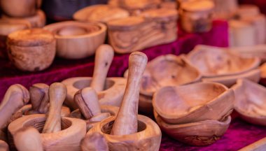 Ahşap mutfak aksesuar Dükkanı Noel Market Hamburg