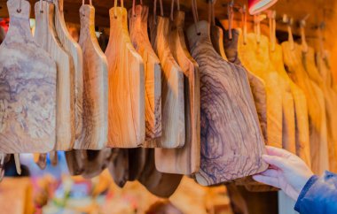 Ahşap mutfak aksesuar Dükkanı Noel Market Hamburg