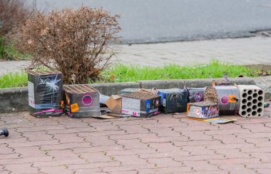 WEKO havai fişek çöp New Year's Eve 2018 2019 sonra