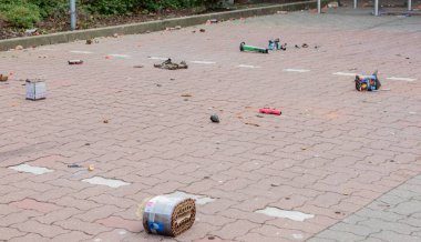 WEKO havai fişek çöp New Year's Eve 2018 2019 sonra