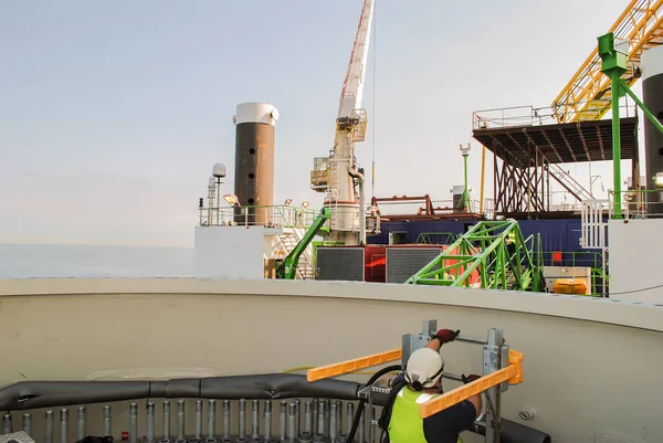 Wind Energy Company Building Wind Farm Belgium — Stock Photo, Image