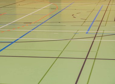 Hentbol salonu zemin bir spor salonunda