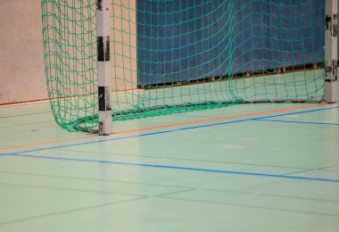 Hentbol salonu zemin bir spor salonunda