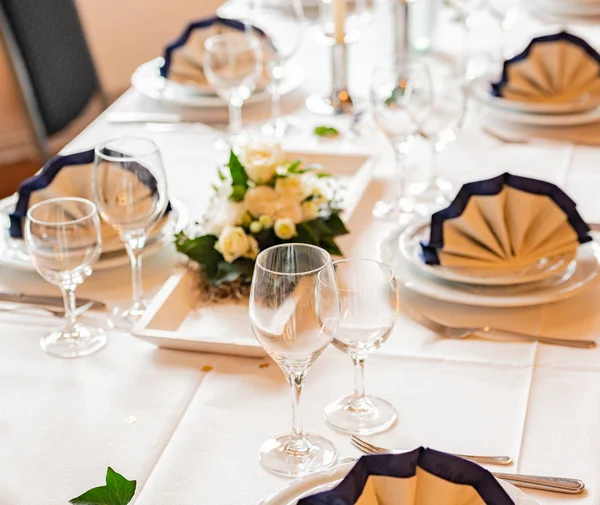 Table Decoration Restaurant Wedding — Stock Photo, Image