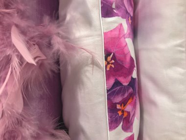 Yumuşak kumaşlar pamuk, alpaka ve mohair yün bir doku olarak fotoğraflandı