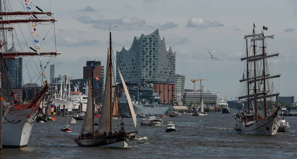 Porto Aniversário Hamburgo Maior Festival Portuário Mundo — Fotografia de Stock