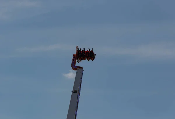 Carrossel Dos Giant Booster Rides Hamburg Harbor Festival — Fotografia de Stock