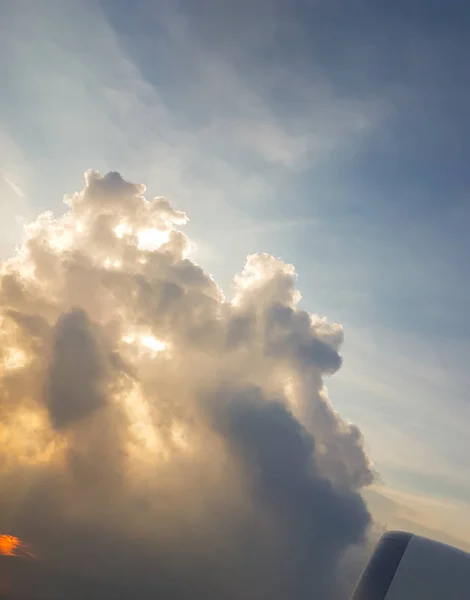 Annäherung Die Malediven Mit Blick Auf Den Horizont — Stockfoto