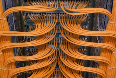 Ağ kablo Rj45 ağ anahtarı bağlantılarında 