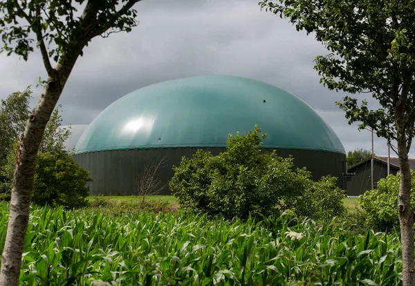 Biogas Plant Generating Electricity Generating Energy — Stock Photo, Image